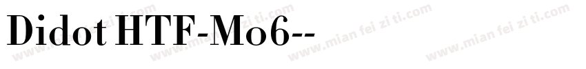 Didot HTF-M06-字体转换